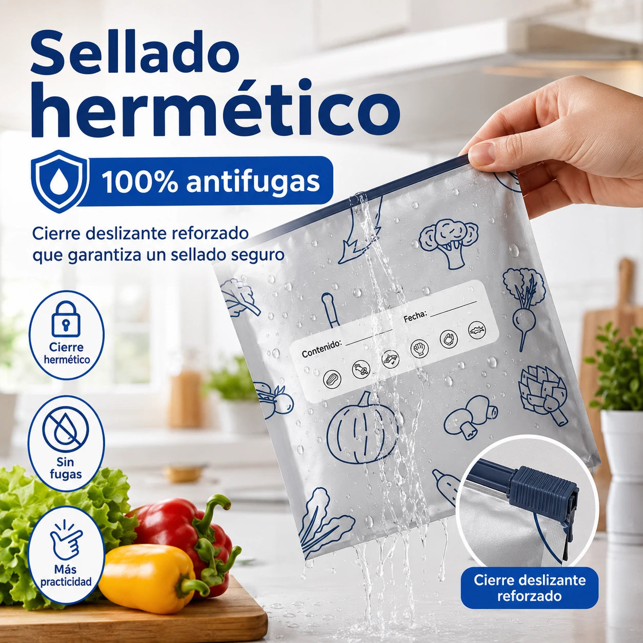 Sellado hermético antifugas