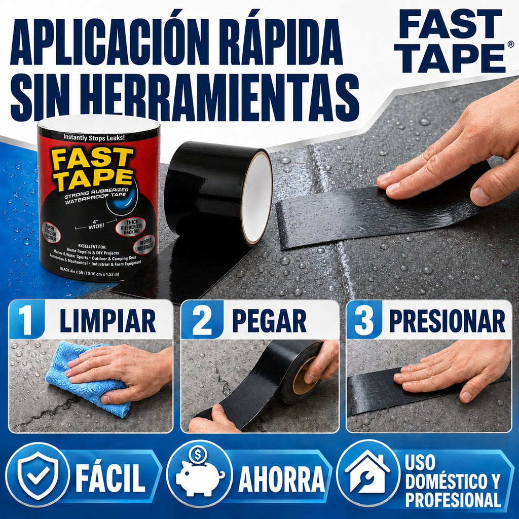 Cinta Asfáltica Impermeable Fast Tape® - 30% OFF