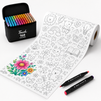 El kit creativo que todos adoran: 168 rotuladores + un rollo de colorear de regalo 🎨